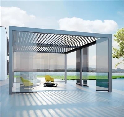 Gwydr Suite-Cranking Aluminium Pergola